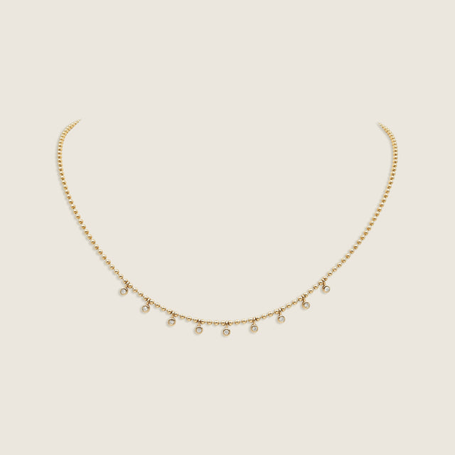 Diamond Ball-and-Chain Necklace