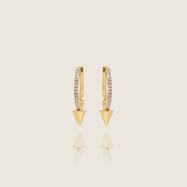 Diamond Spike Hoops