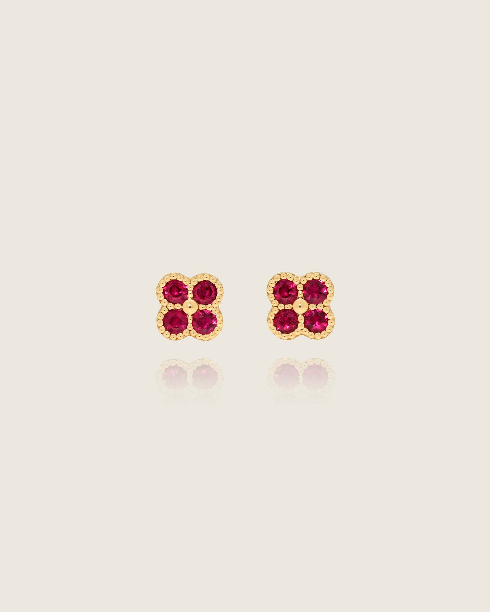 Four-leaf Clover Studs