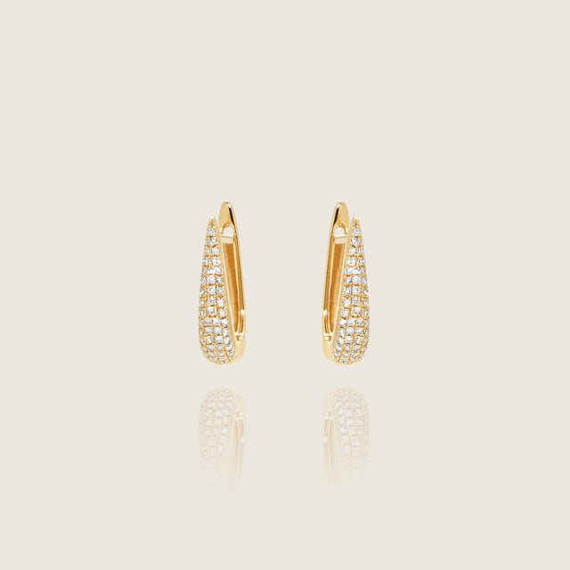 Pavé Taper Hoops