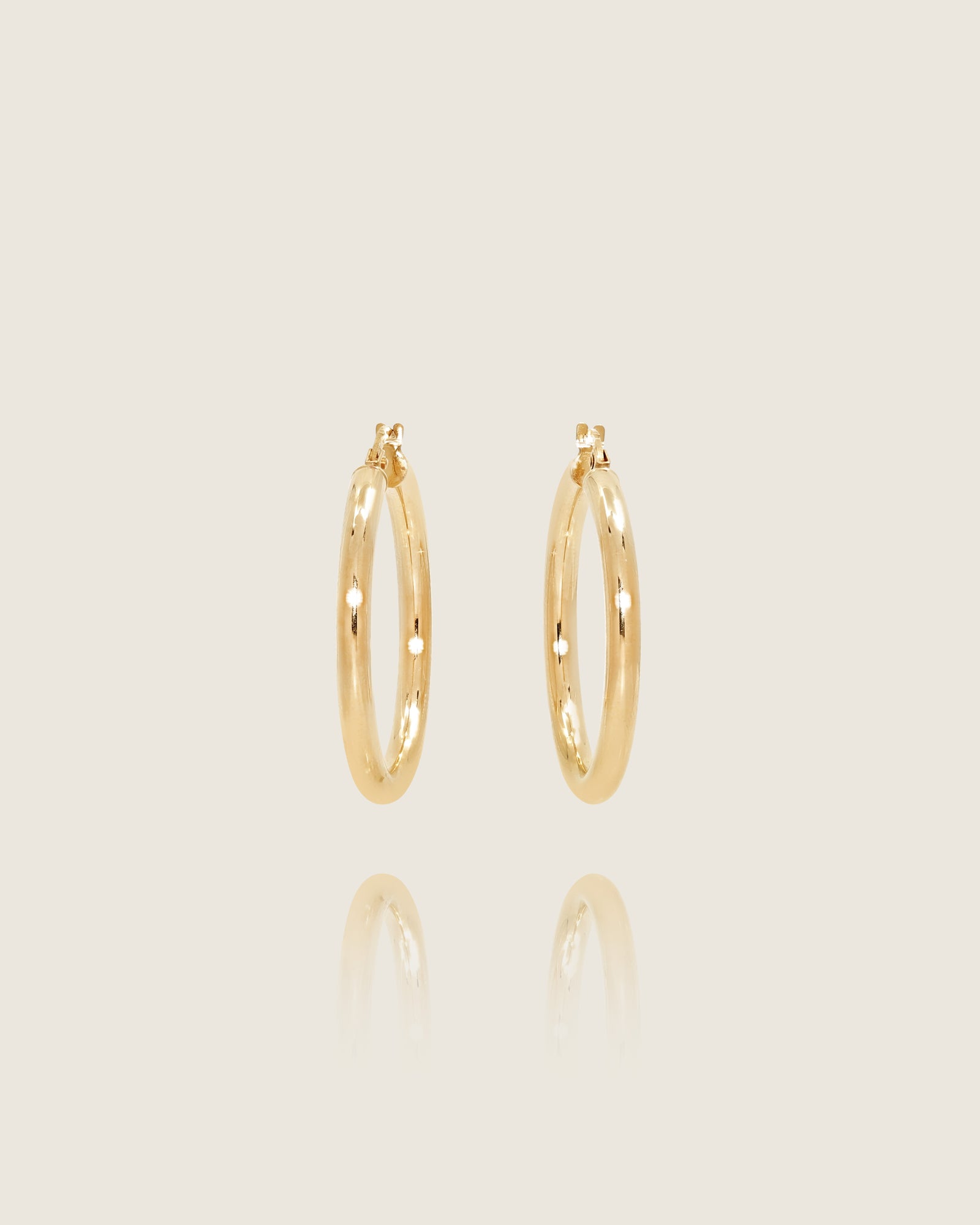 Happy Medium Gold Hoops