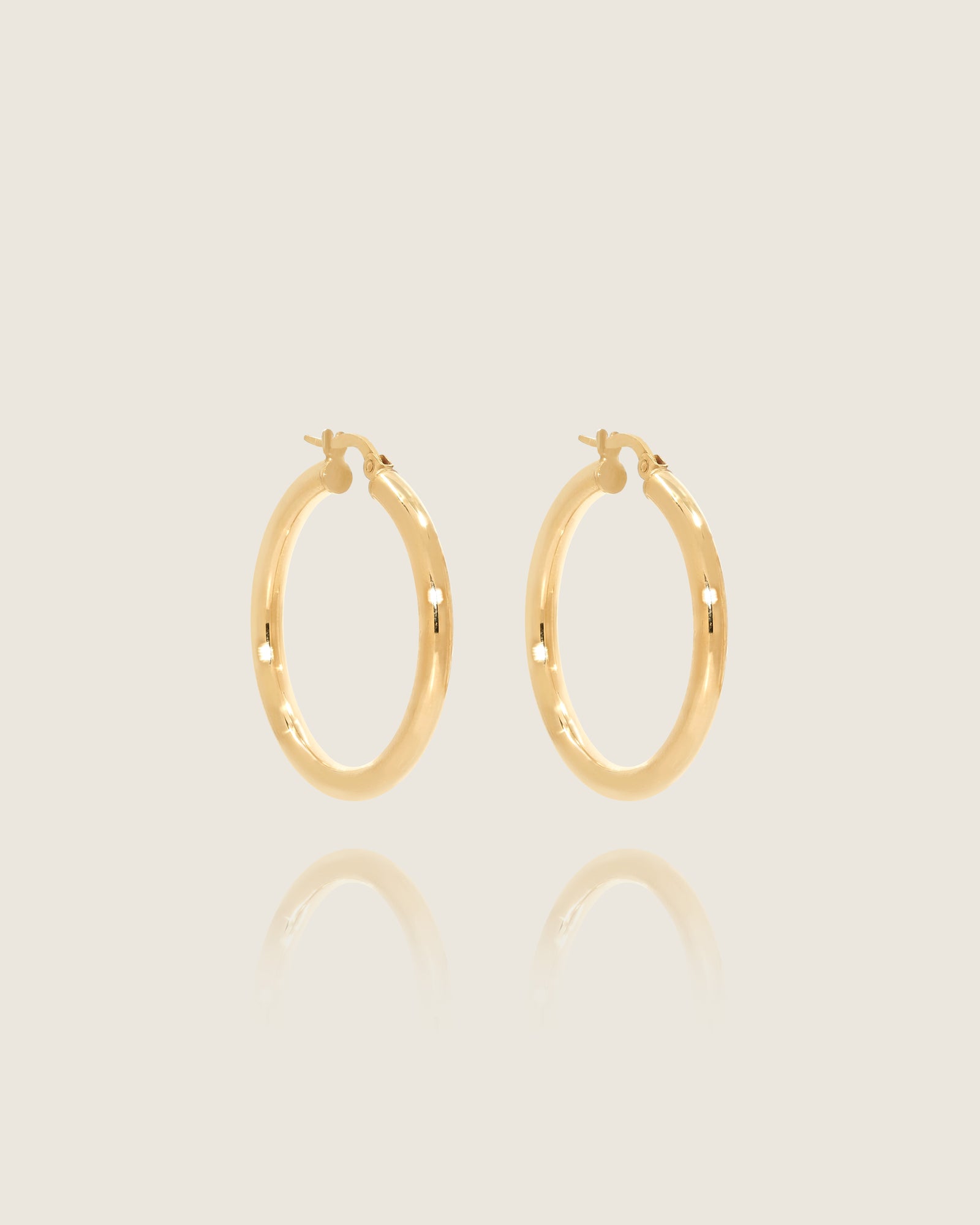 Happy Medium Gold Hoops