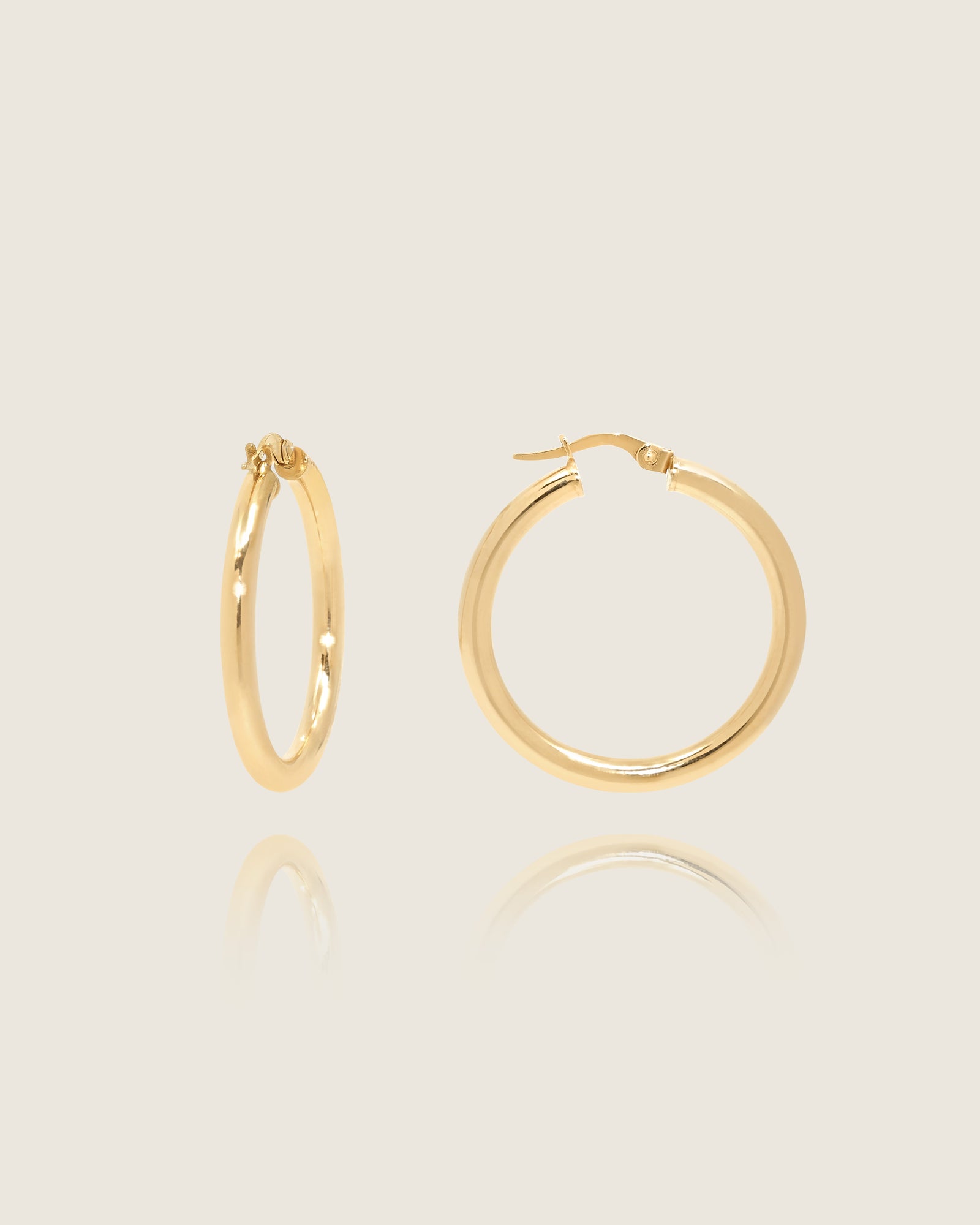 Happy Medium Gold Hoops