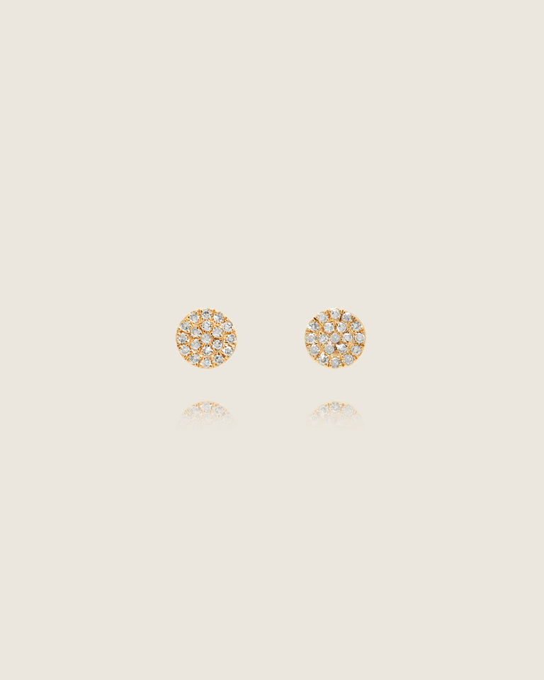 Pavé Disk-O Stud Earrings