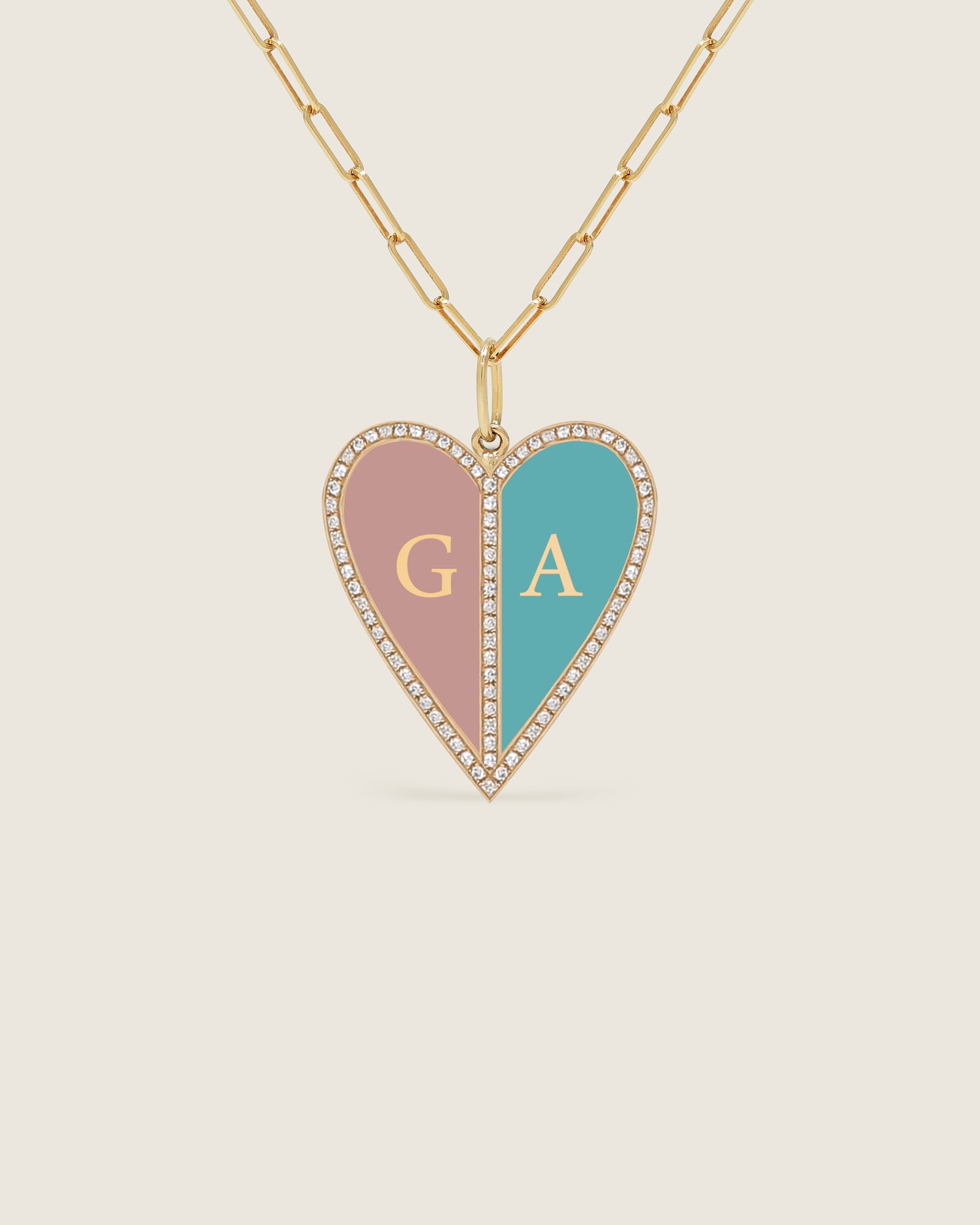 Bespoke Heart of Gold Pendant