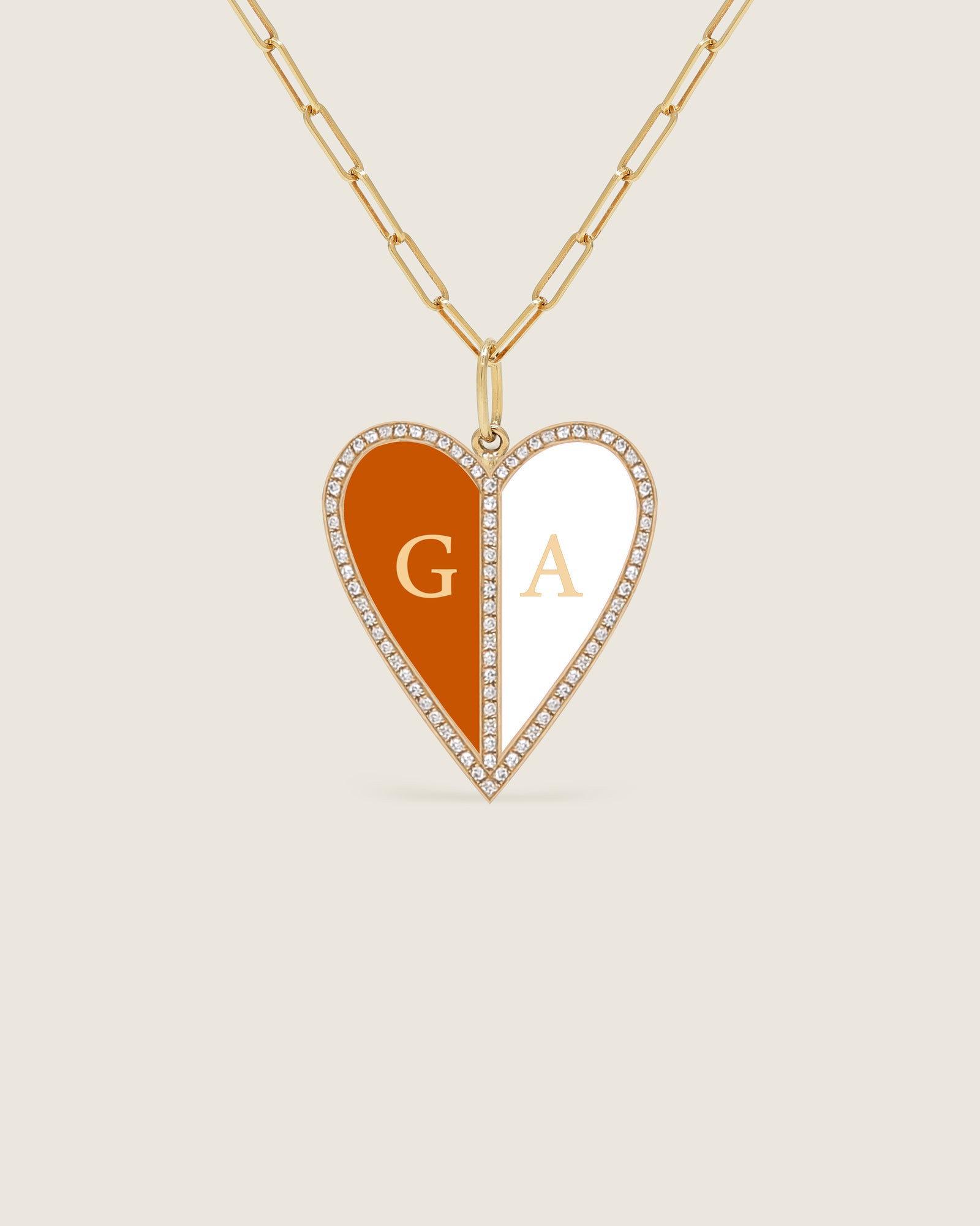 Bespoke Heart of Gold Pendant