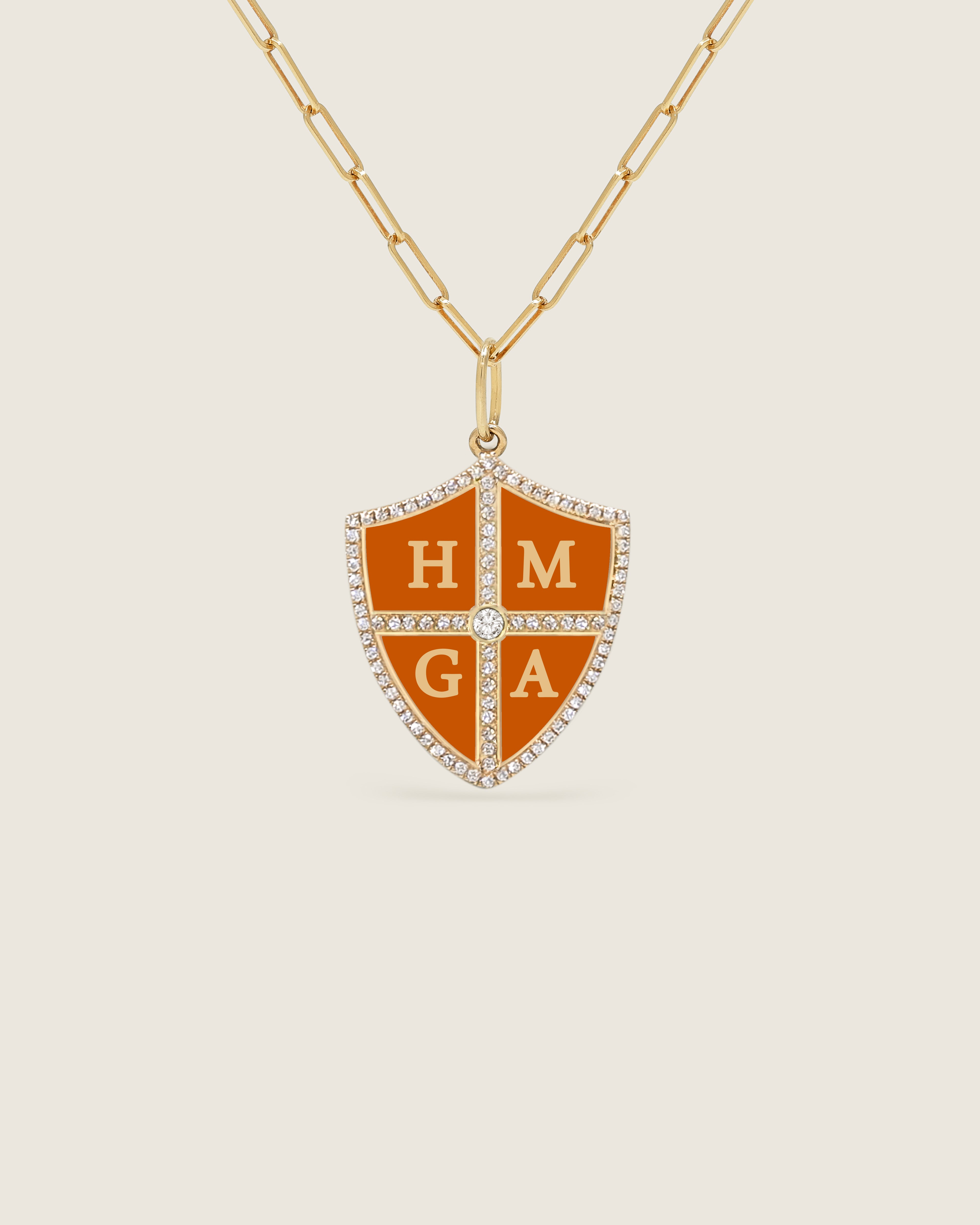 Bespoke Shield Pendant (Quadrant) – The Gold Album