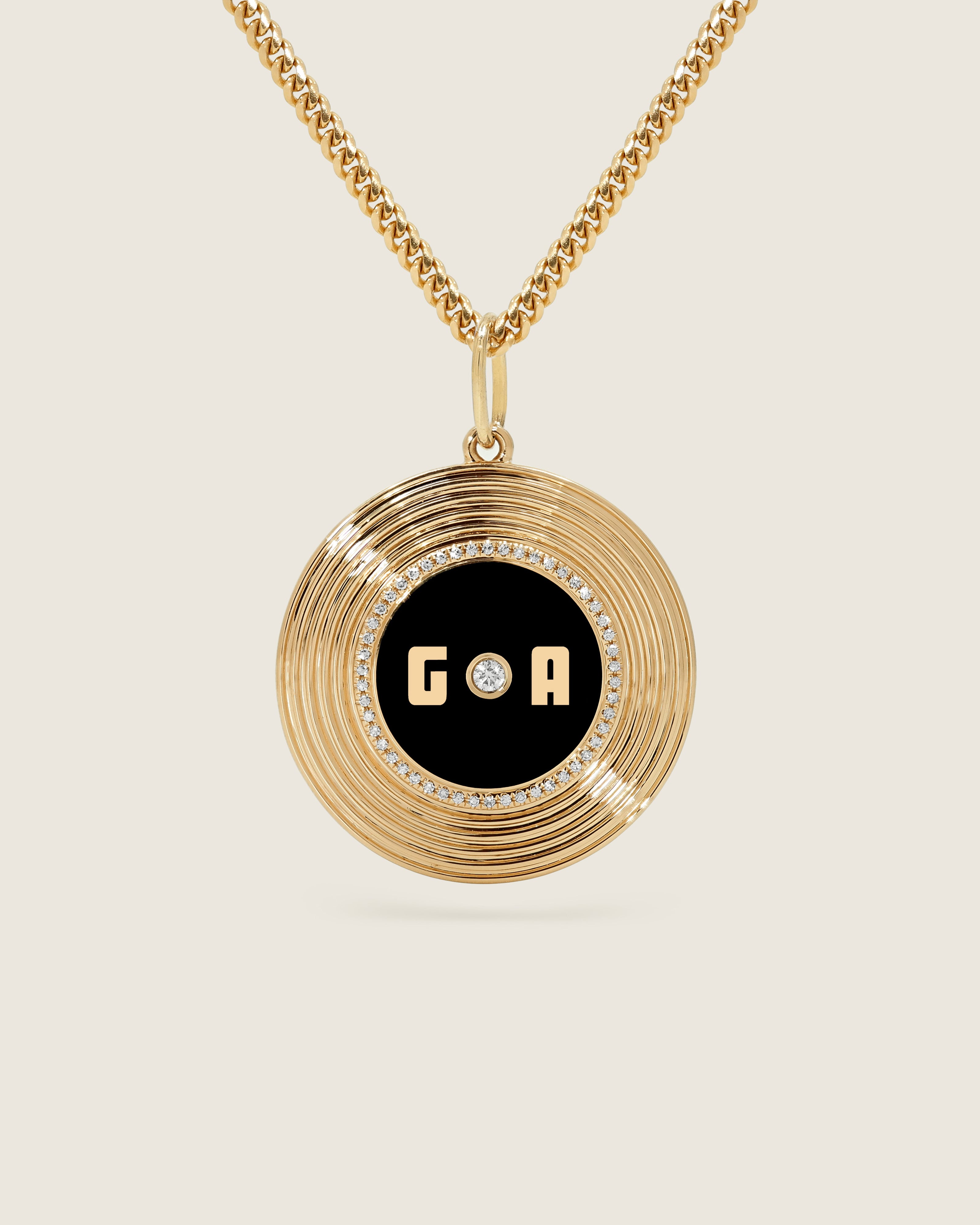Bespoke Gold Album Pendant