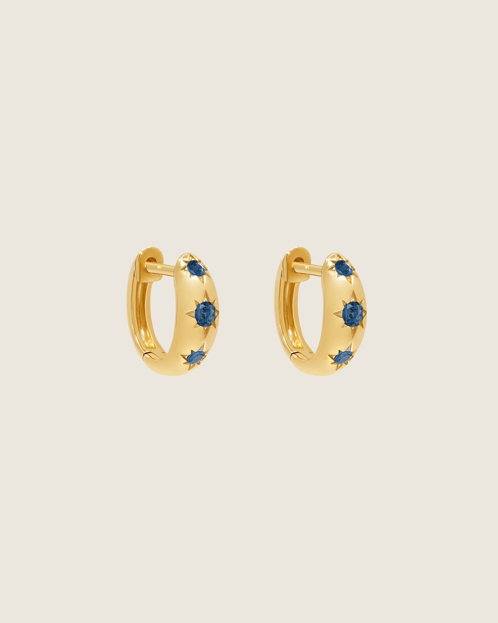 Gemstone Starburst Huggie