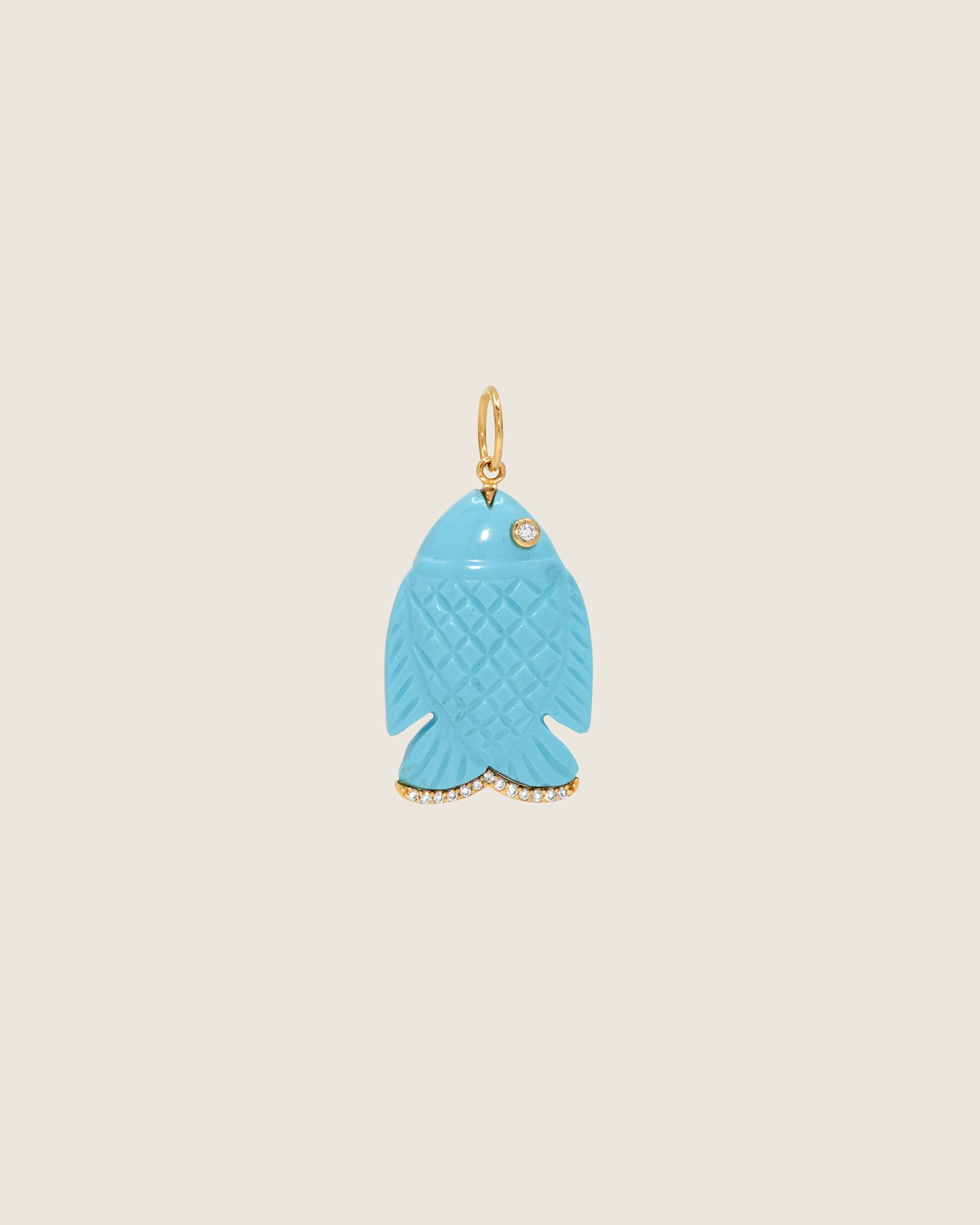 Gone Fishing Pendant (Turquoise)