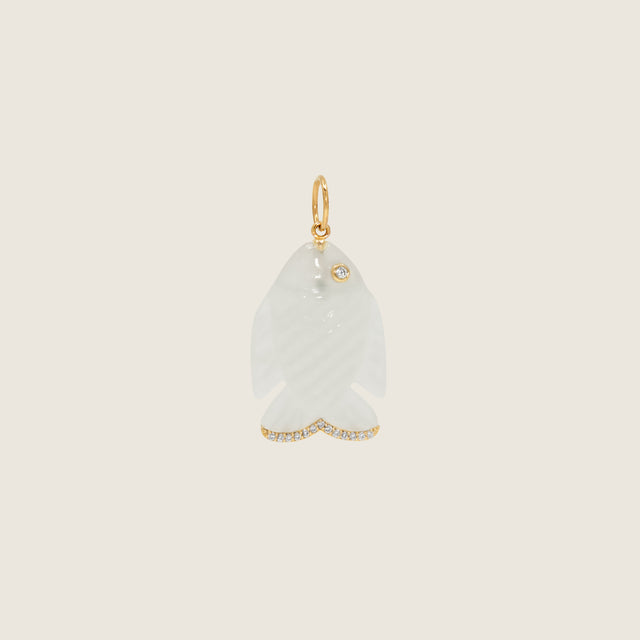 Gone Fishing Pendant (Moonstone)
