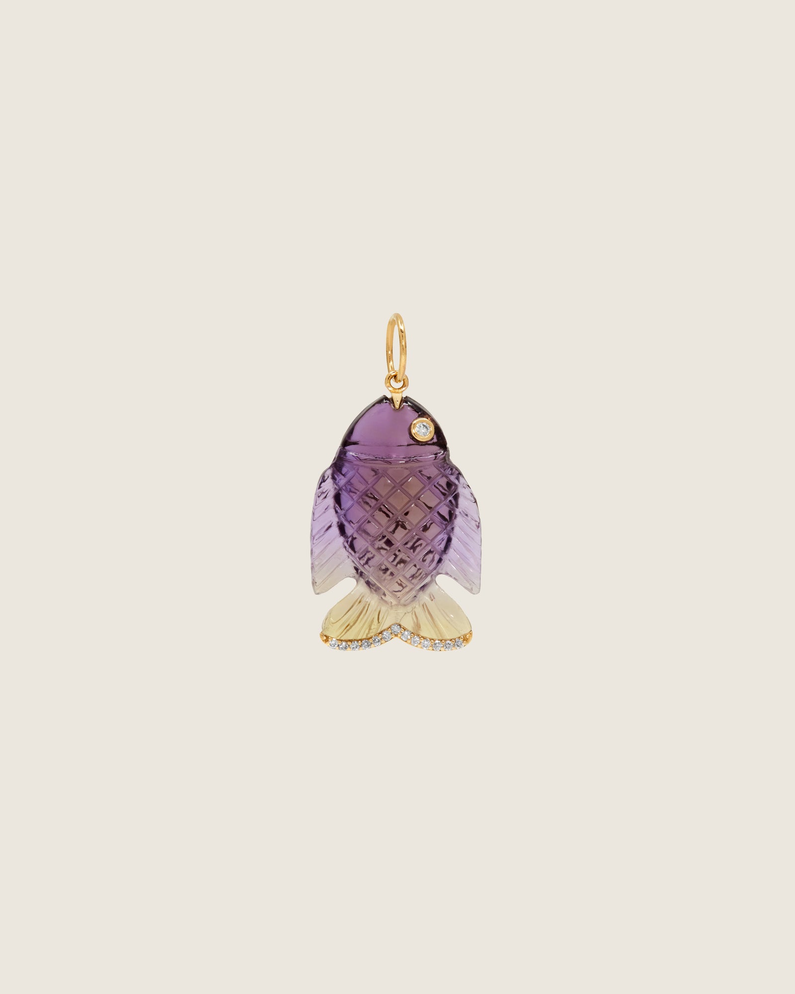 Gone Fishing Pendant (Amethyst Purple)
