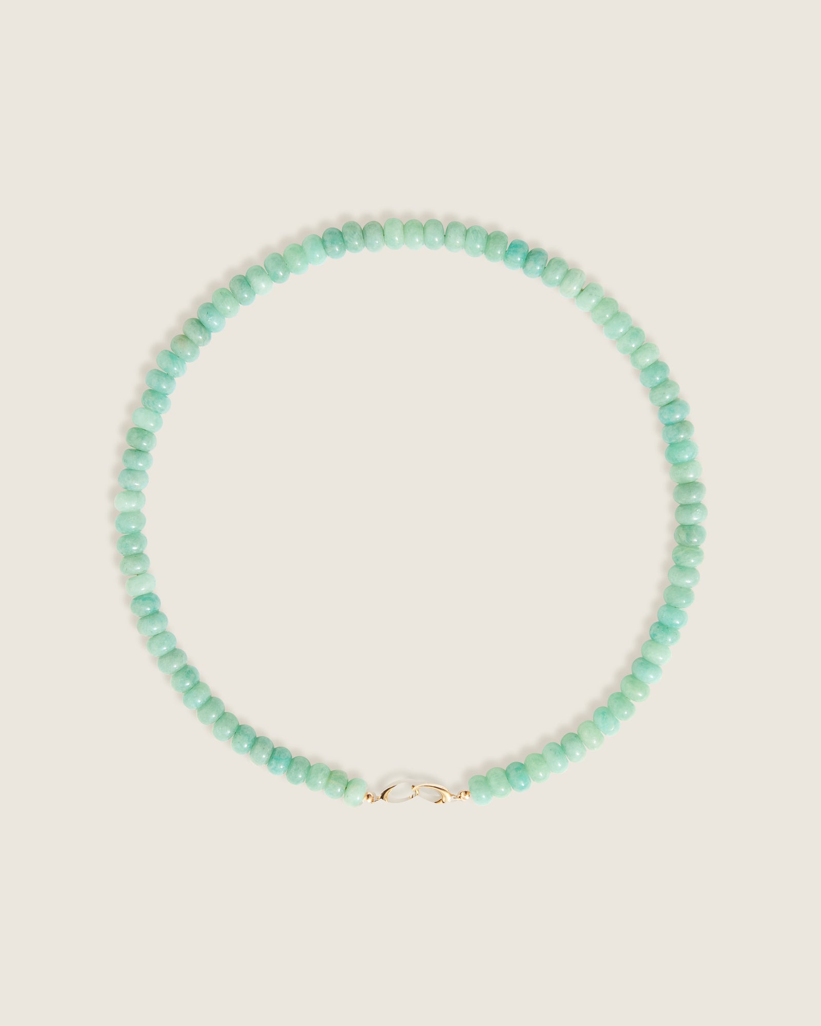 Aqua Amazonite Bead Necklace