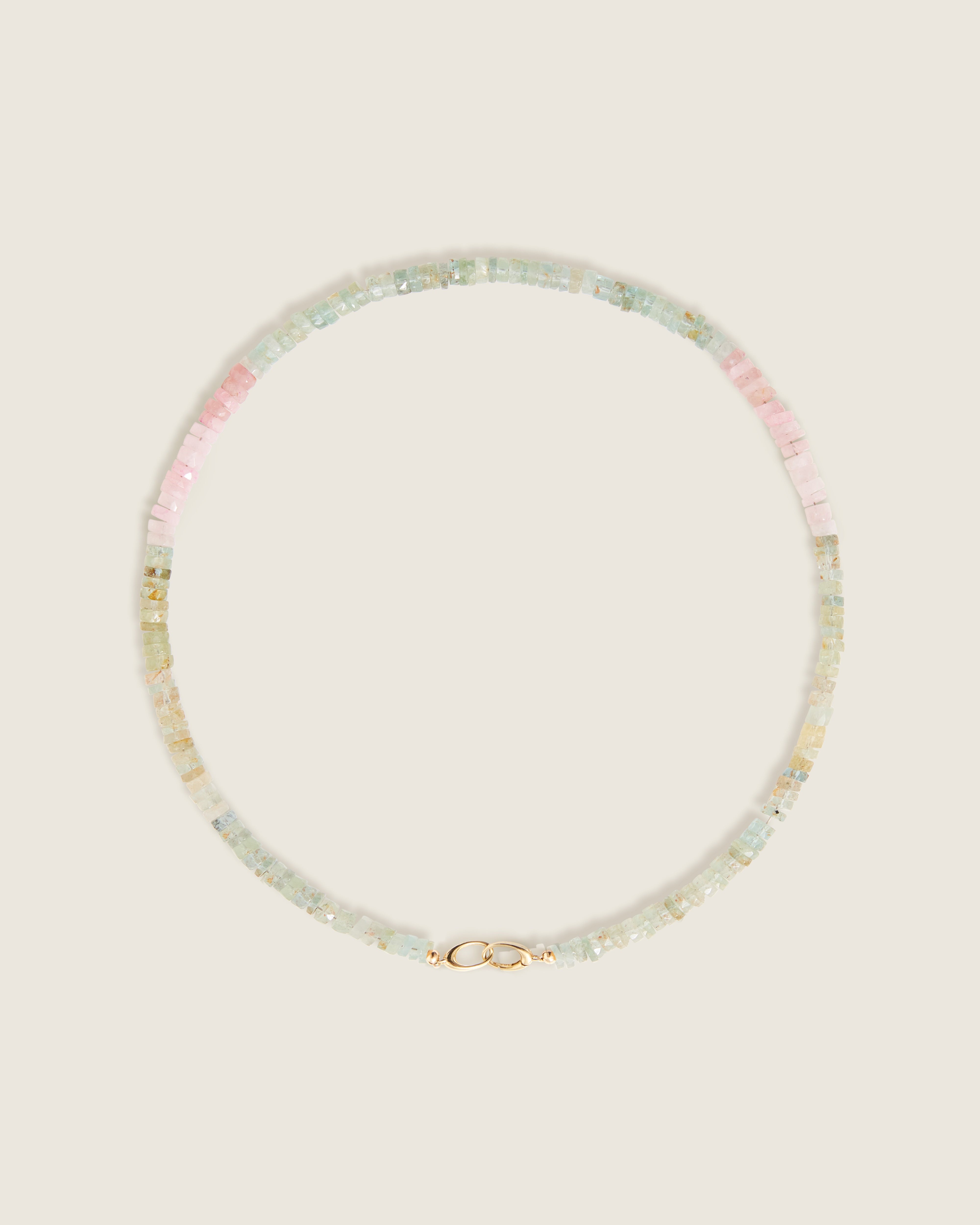 Aquamarine Bead Necklace