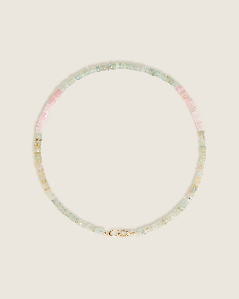 Aquamarine Bead Necklace