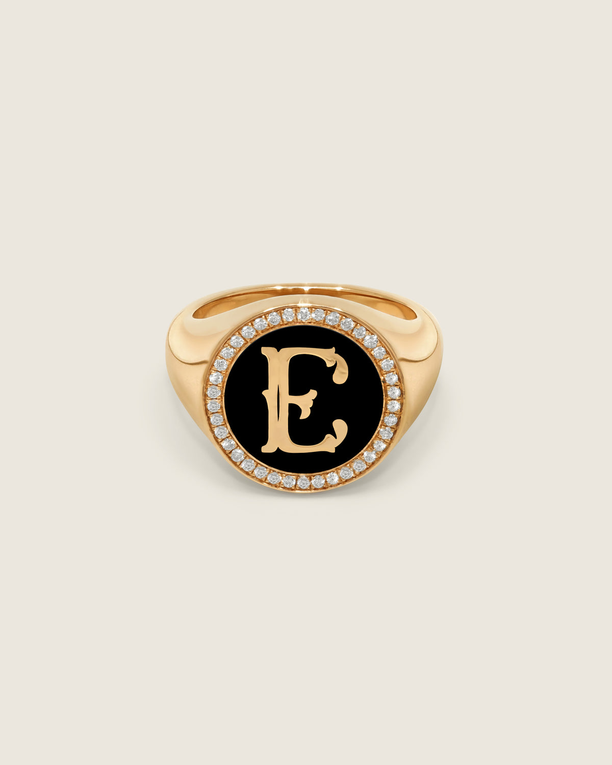 Mathilde Diamond Signet Ring