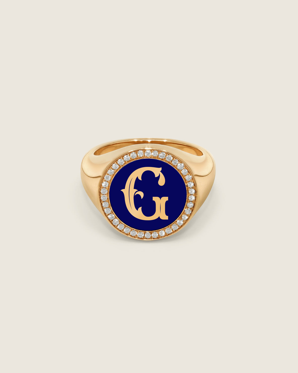 Mathilde Diamond Signet Ring