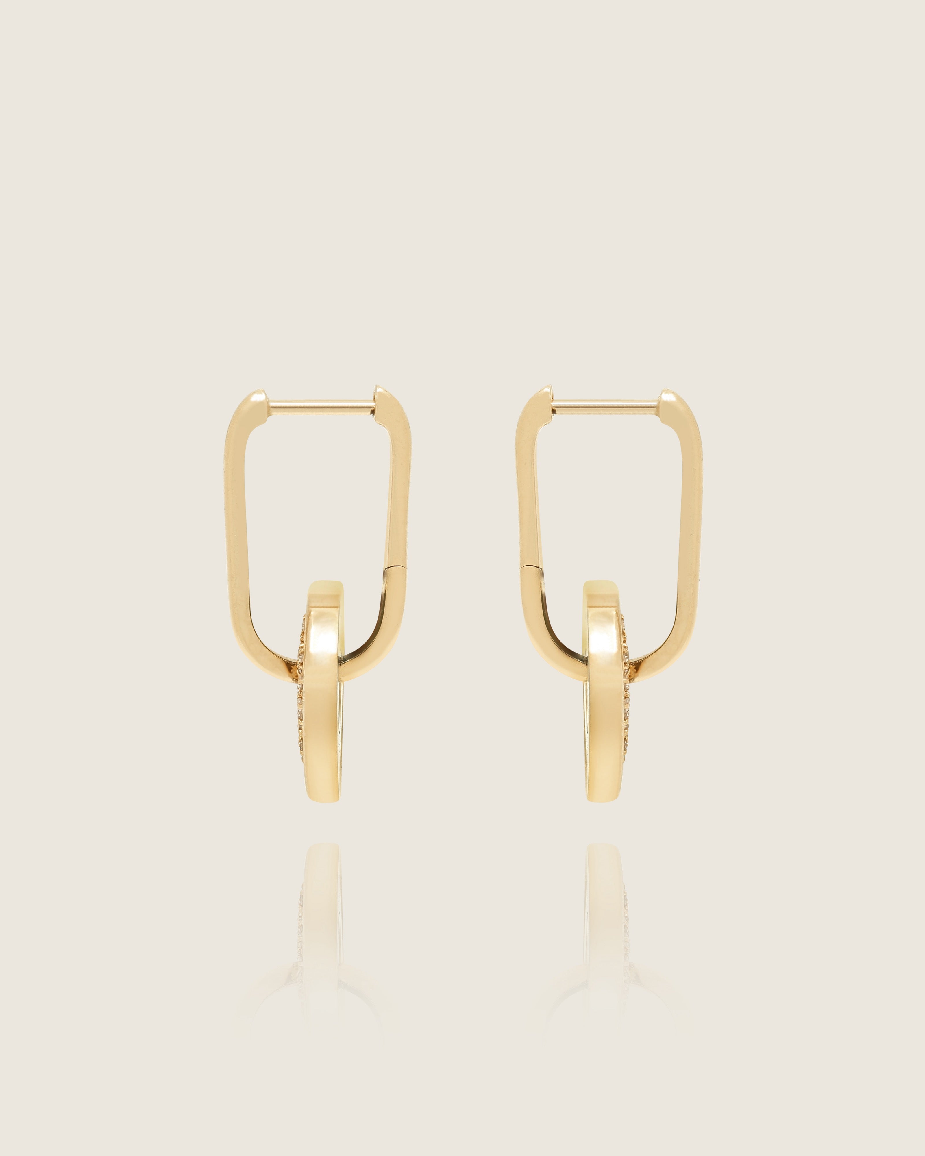 イヤリング The Traveller's Path Earrings in Gold The Paths of Memory - Recycled Gold Vermeil Earrings