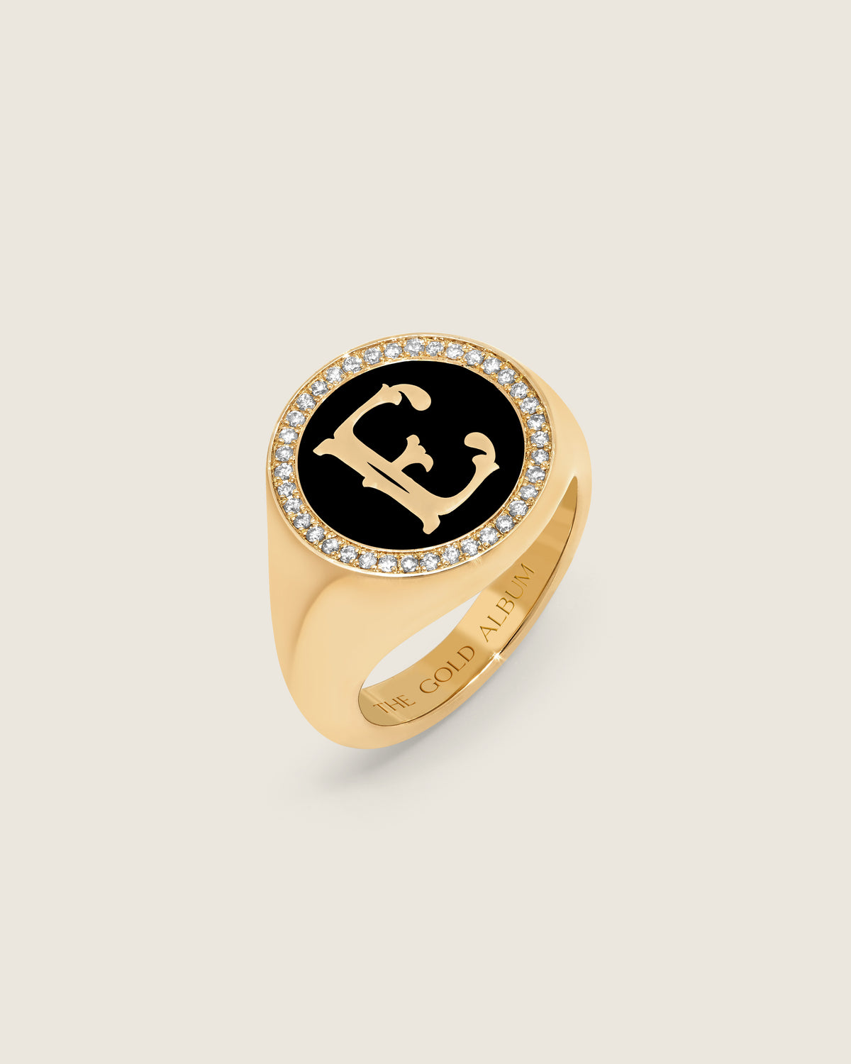 Mathilde Diamond Signet Ring