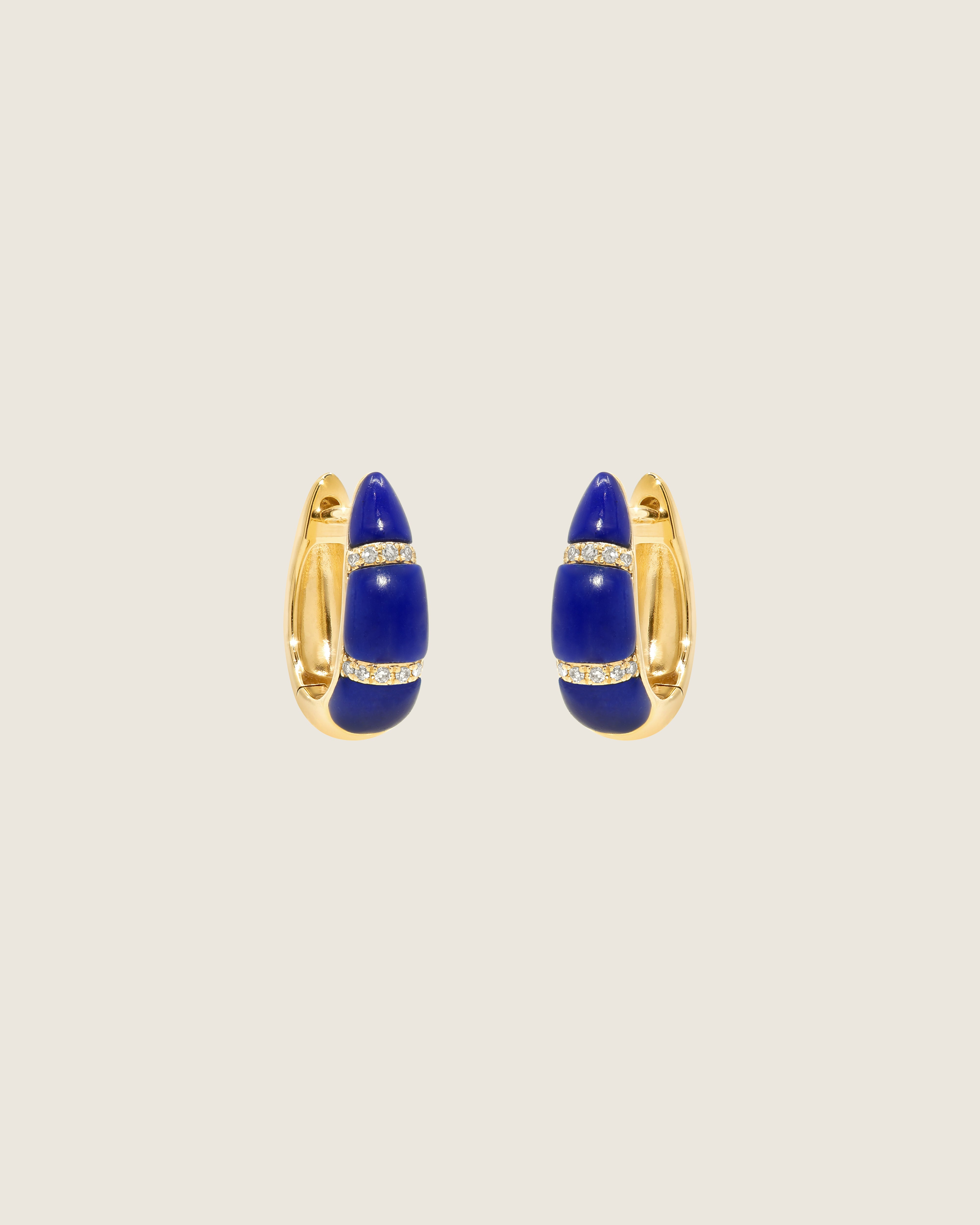 Lapis Taper Earrings