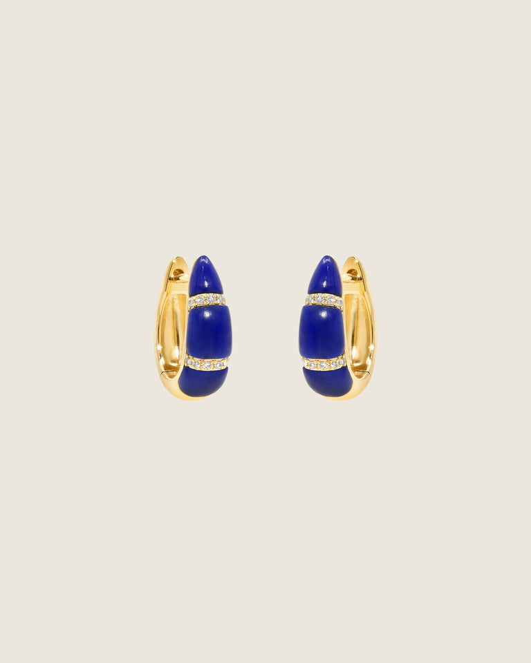 Lapis Taper Earrings