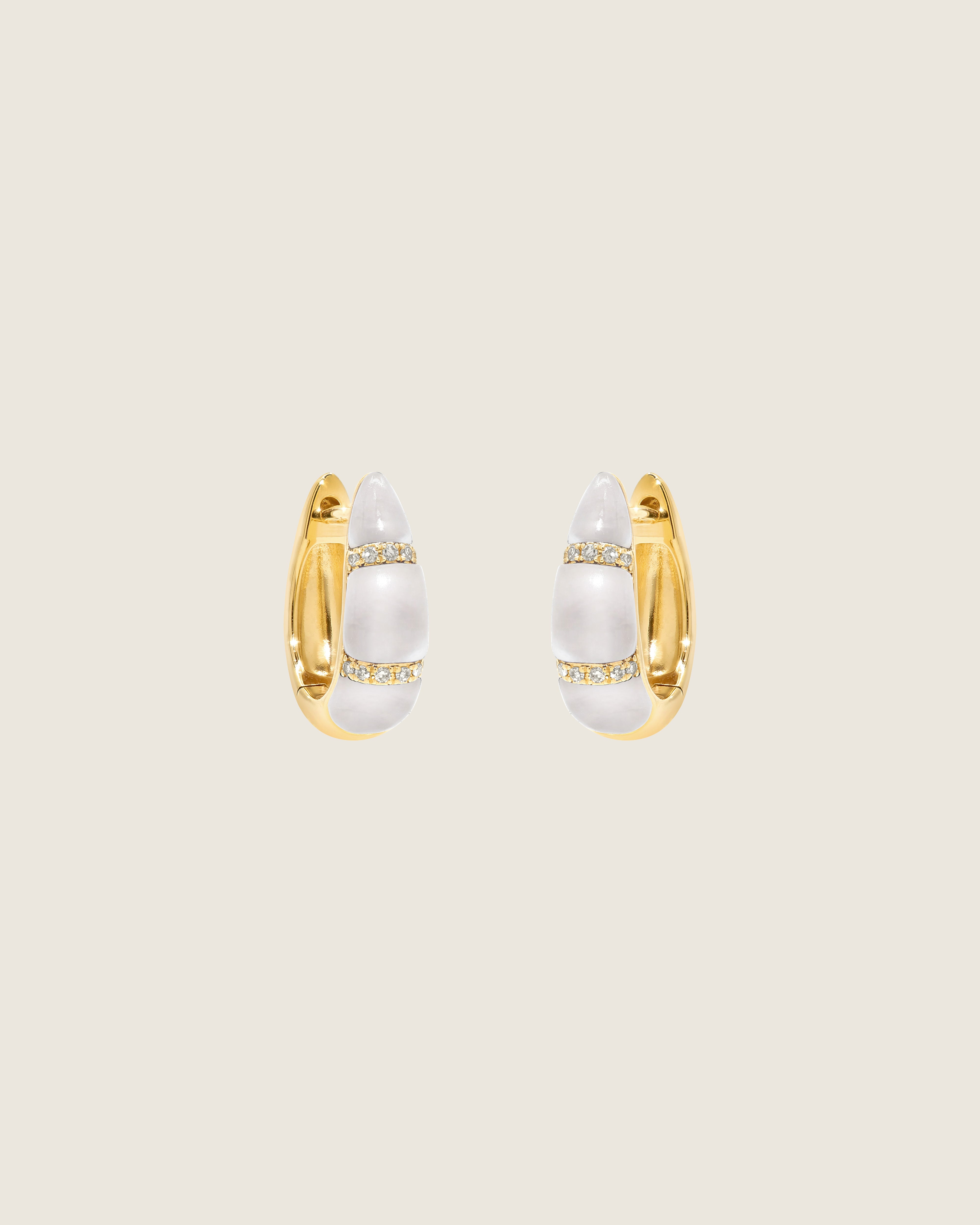 Mother-of-Pearl Taper Earrings