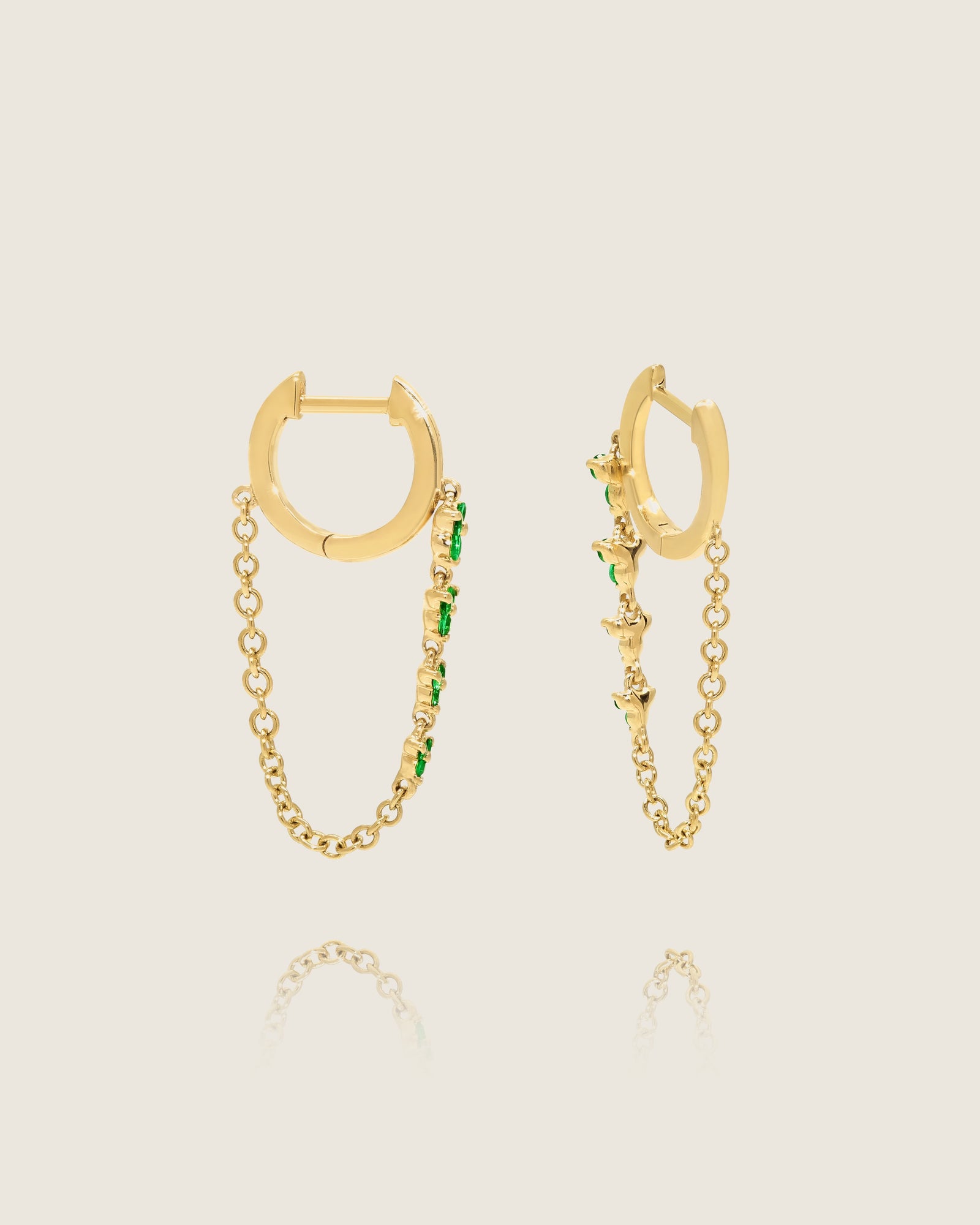 Emerald Cascade Earrings