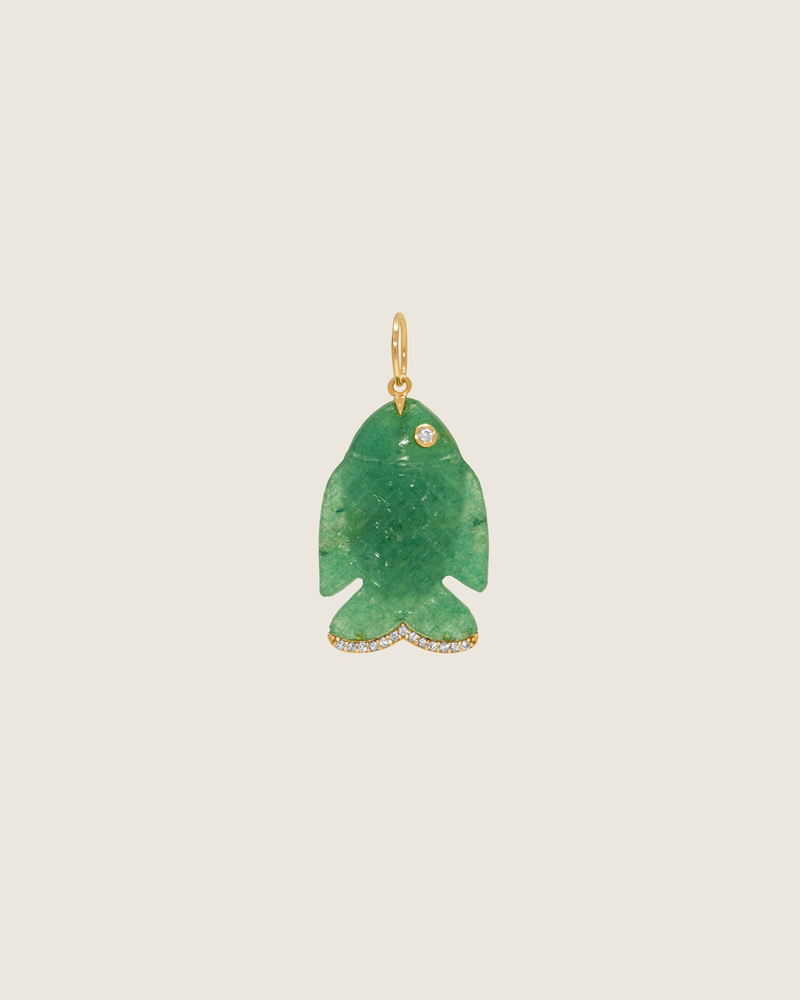 Gone Fishing Pendant (Aventurine Quartz)