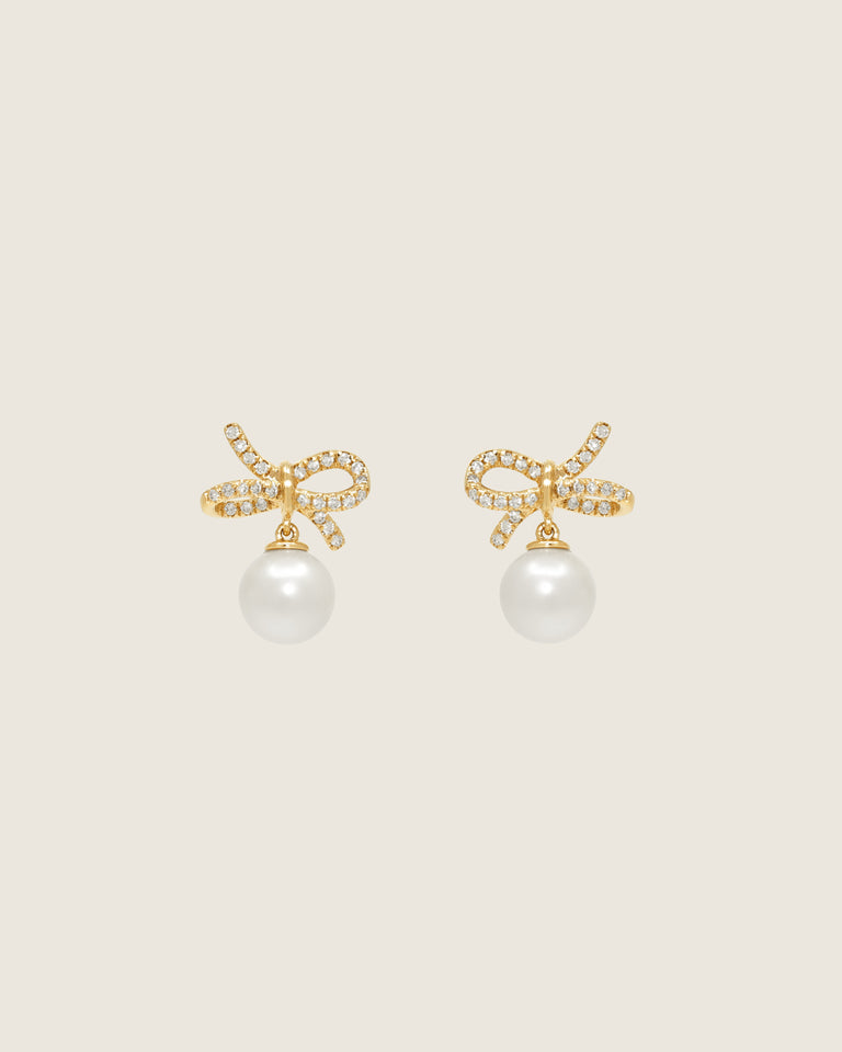 Bow & Pearl Drops