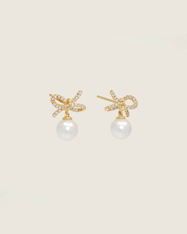 Bow & Pearl Drops