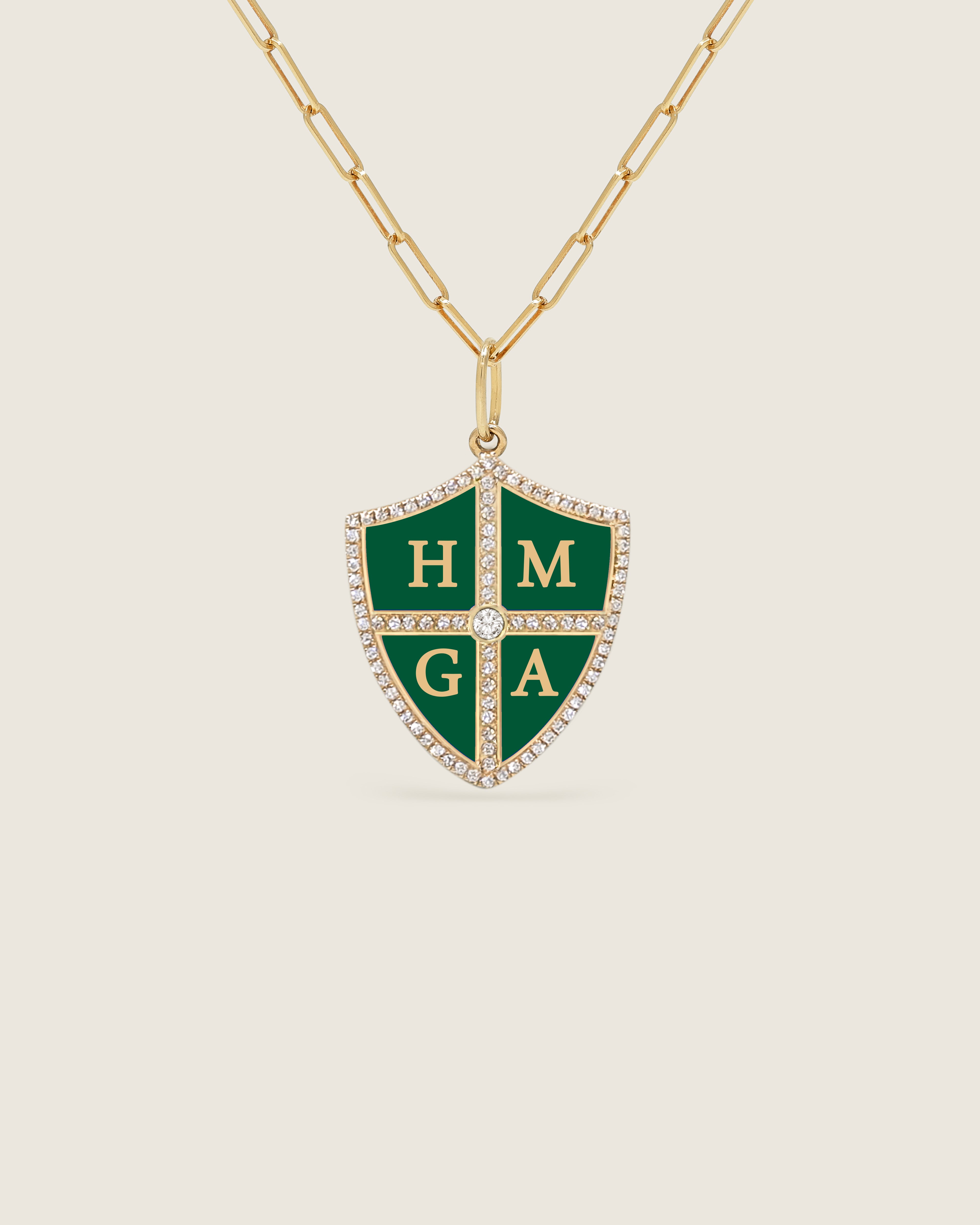 Bespoke Shield Pendant (Quadrant) – The Gold Album