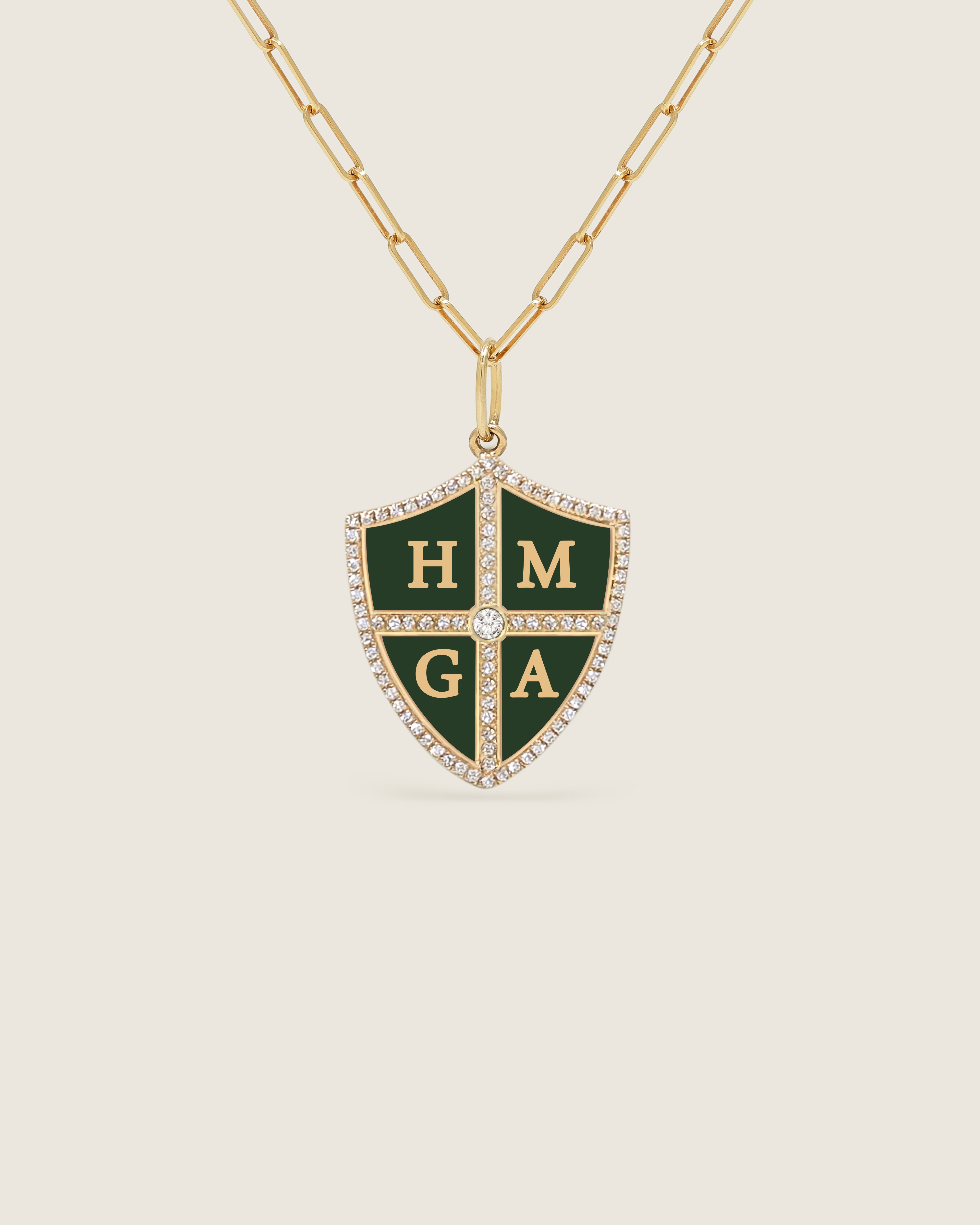 Bespoke Shield Pendant (Quadrant) – The Gold Album