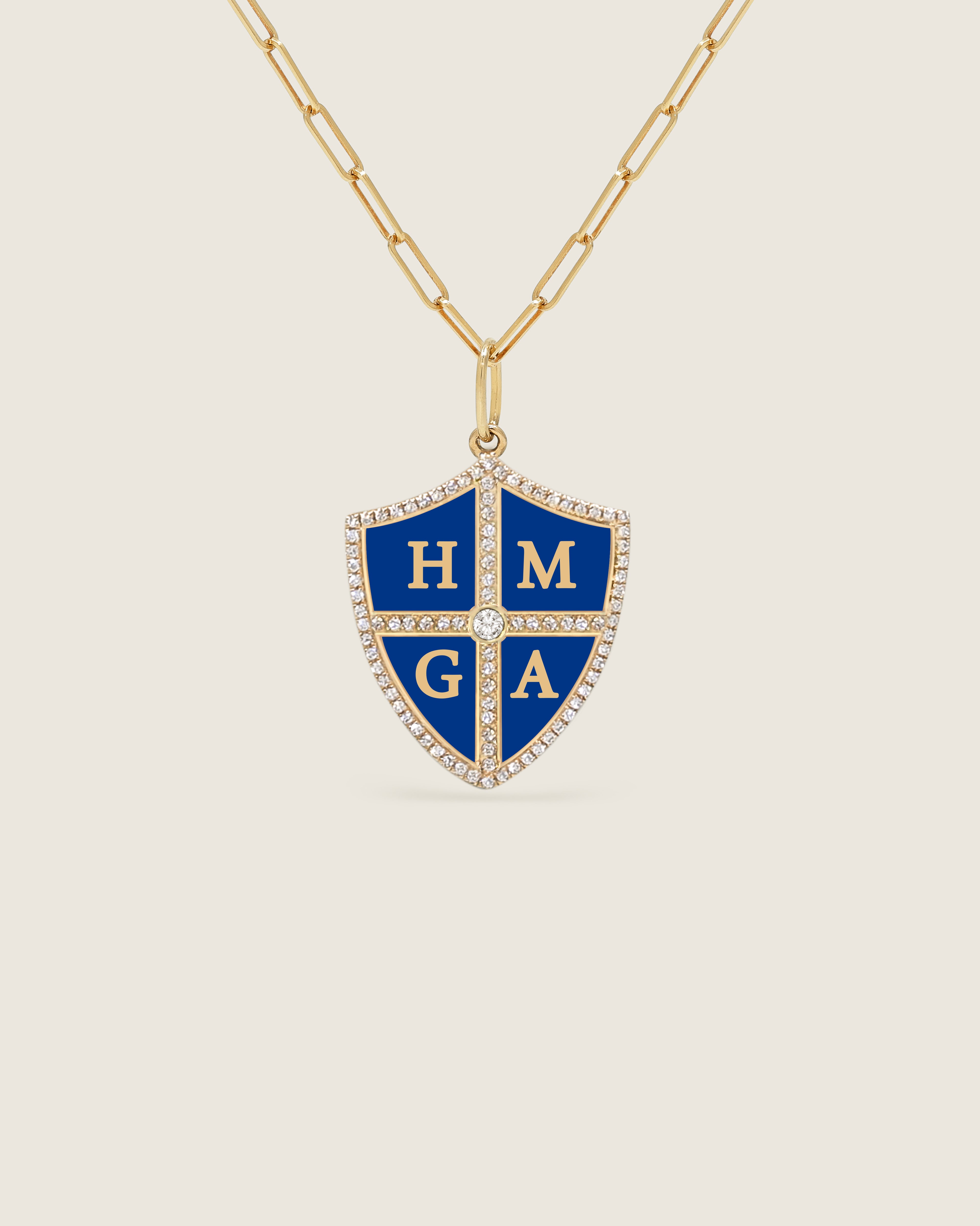 Bespoke Shield Pendant (Quadrant) – The Gold Album
