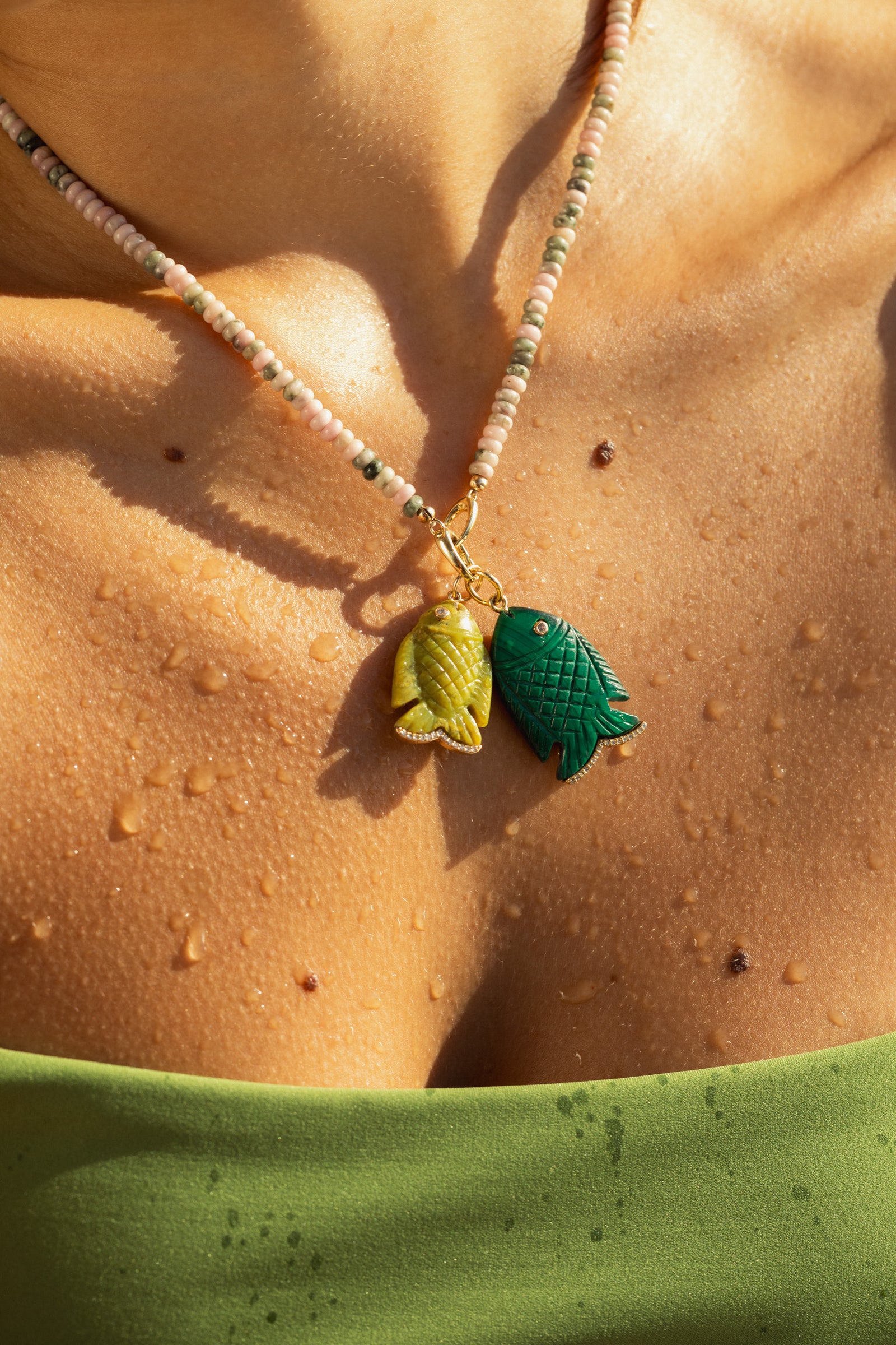Nevada Lapis Bead Necklace