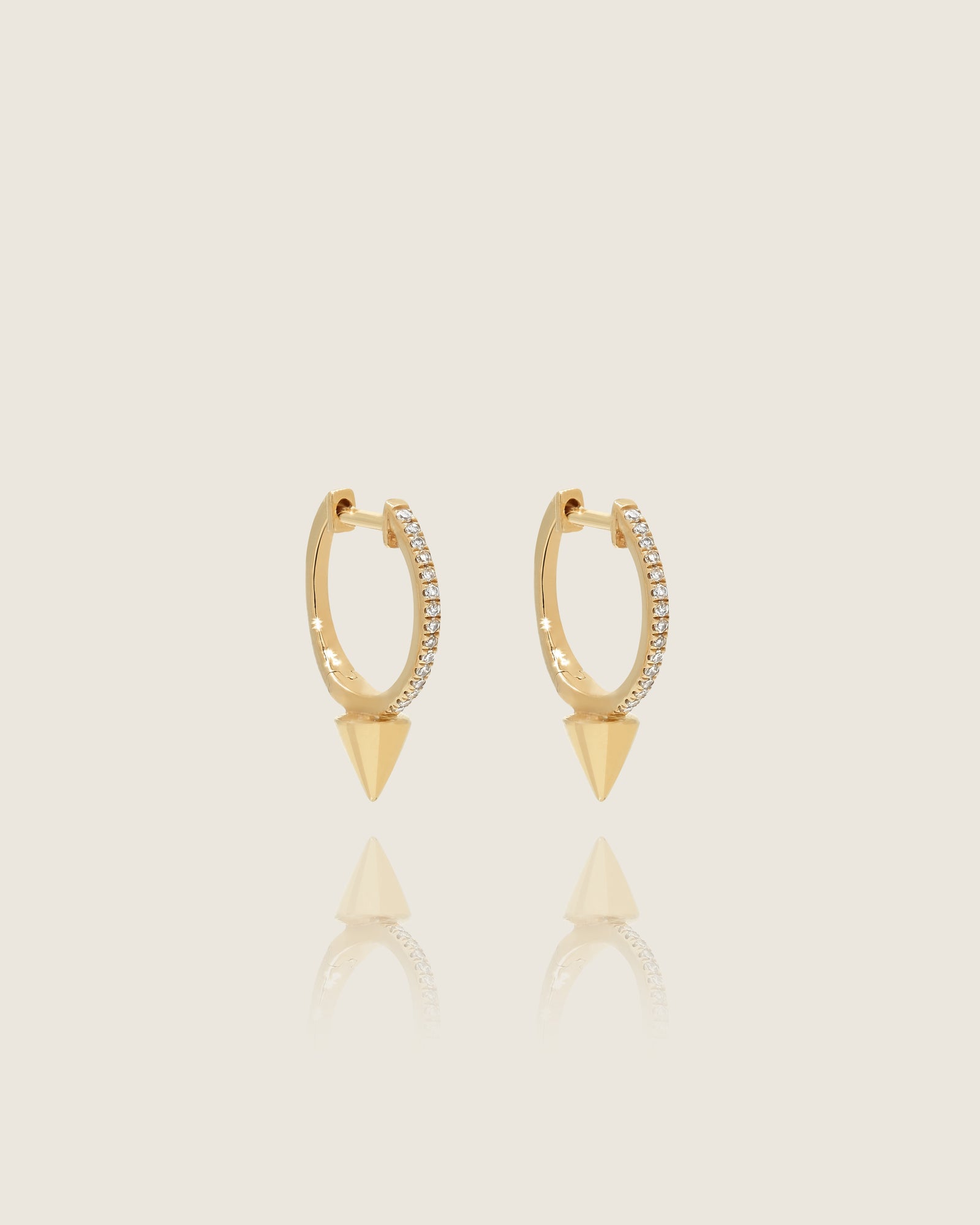 Diamond Spike Hoops